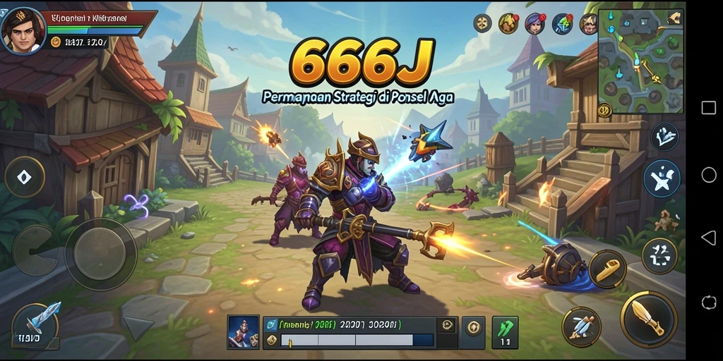 Tampilan gameplay menarik dari game SLG 666J di ponsel.