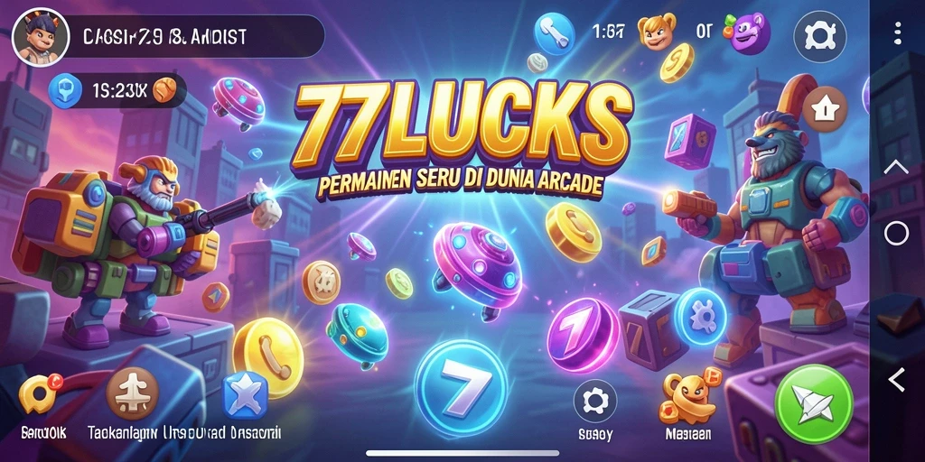 Tampilan gameplay seru dari 77LUCKS yang menantang.