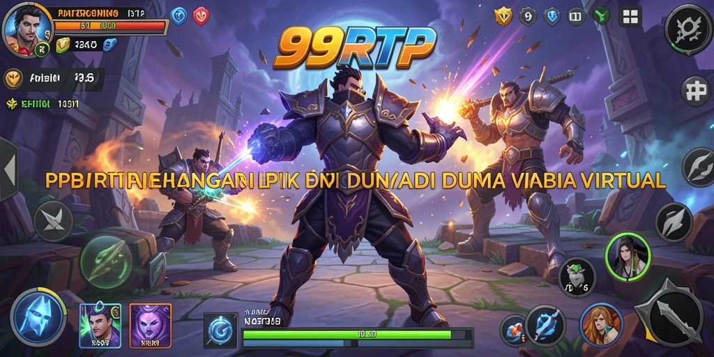Tangkapan layar utama menunjukkan pertarungan karakter yang intens dan dinamis.