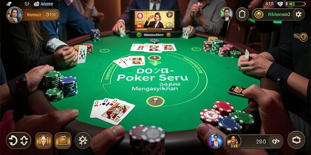 Gameplay D06 yang mendebarkan dalam permainan Poker.