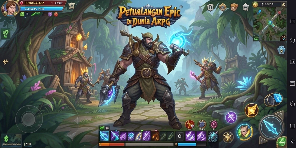 Tangkapan layar menunjukkan pertarungan seru dalam DEWANAGA77 dengan efek visual menakjubkan.