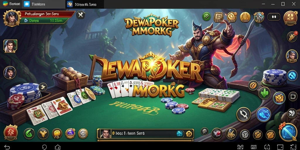Gameplay menarik DEWAPOKER dengan aksi seru dalam permainan MMORPG.
