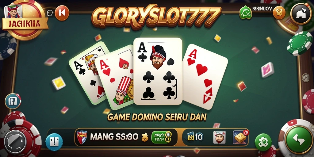 Tampilan gameplay menarik dari GLORYSLOT777 dengan elemen <strong>Domino</strong> klasik.