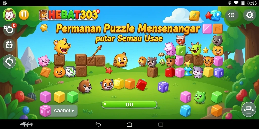 Screenshot menunjukkan gameplay seru dan menantang HEBAT303.