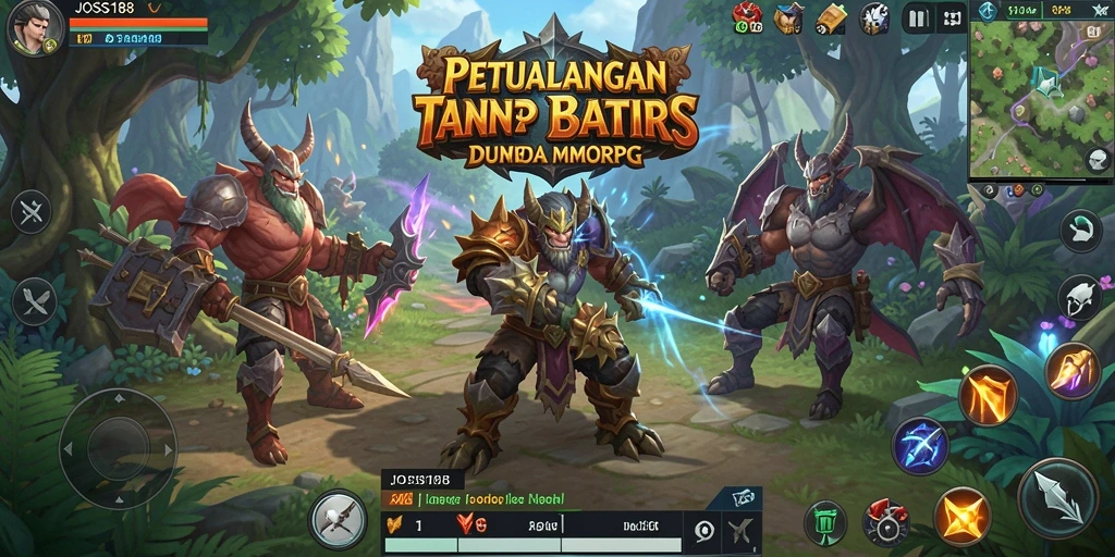 Screenshot gameplay menampilkan aksi seru dalam dunia MMORPG.