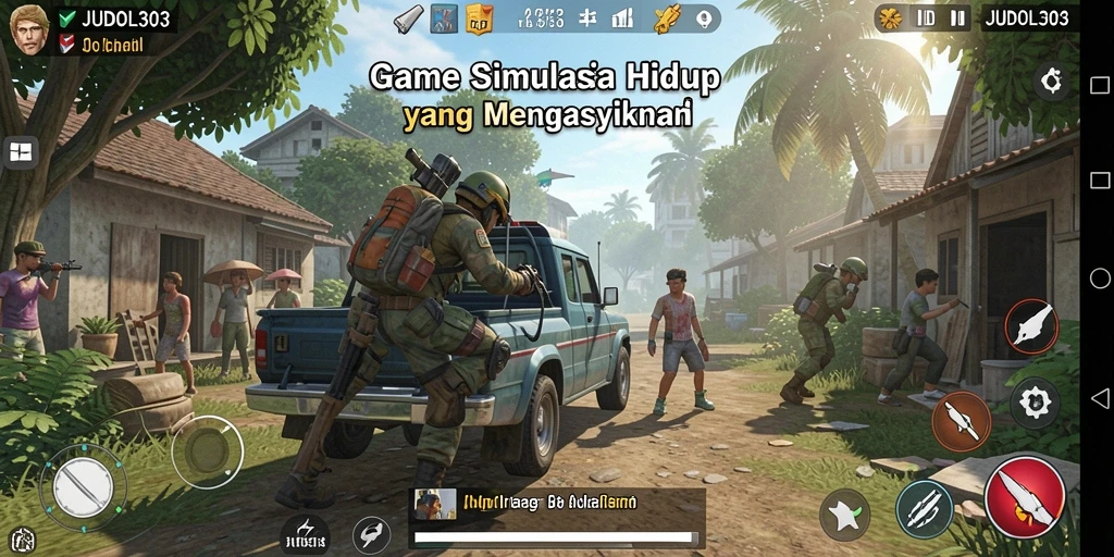 Tangkapan layar dari gameplay simulasi JUDOL303 yang menarik.