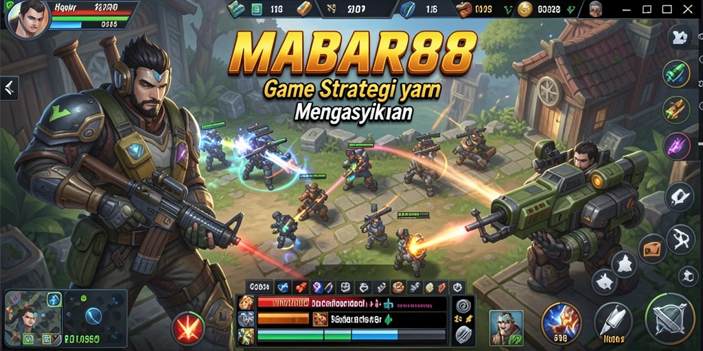 Tampilan gameplay seru dan strategi di MABAR88.