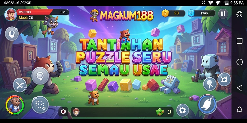Tampilan gameplay MAGNUM188 yang seru dengan berbagai tantangan Puzzle.