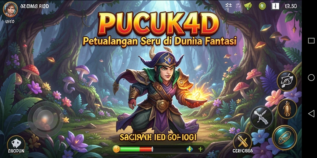 Tampilan gameplay PUCUK4D yang penuh aksi dan petualangan seru.