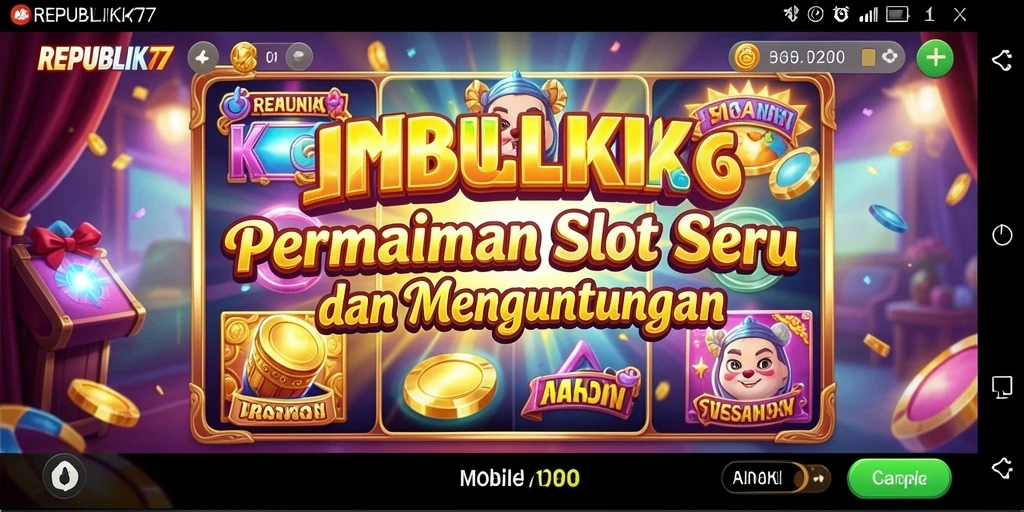 Tampilan gameplay menarik dari permainan slot REPUBLIK77.