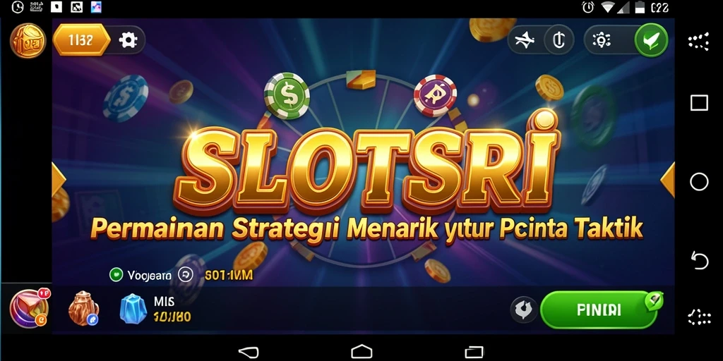 Tampilan gameplay SLOTSRI yang menekankan strategi dan taktik.
