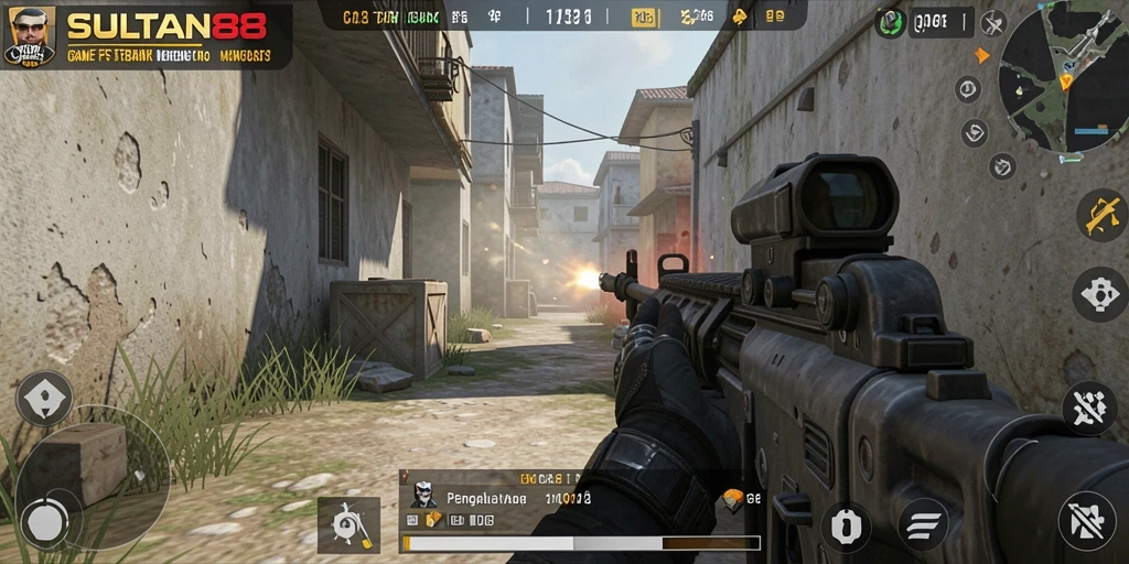 Screenshot SULTAN88 menampilkan aksi seru dalam mode FPS.
