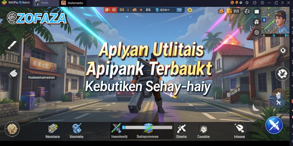 Tampilan antarmuka pengguna ZOFAZA yang sederhana dan efektif.
