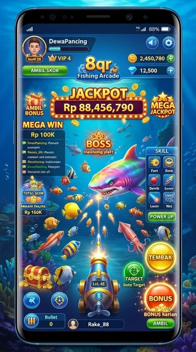 Screenshot fitur unggulan 8qr untuk kemudahan akses aplikasi.